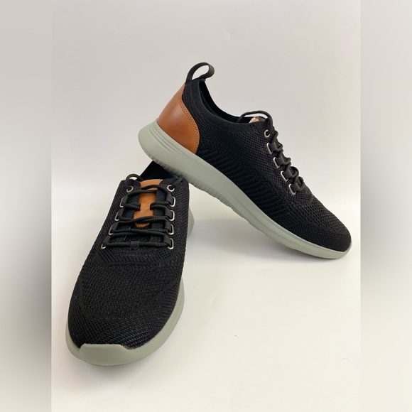 Johnston & Murphy AMHERST Knit U-Throat Shoe, Men's US Size 8M, Black (NWB) - Picture 11 of 11